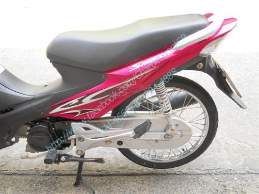 SUZUKI Smash 115cc. ปี 2013 ซูซูกิ สแมช สีชมพู สวยสด สตาร์ทมือ ใช้งานง่ายที่สุด คล่องตัวสุดๆ