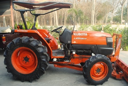 ขายรถไถ Kubota L 4508 DI (4WD) พร้อมดันหน้า+โรตารีช้าง1.8ม.