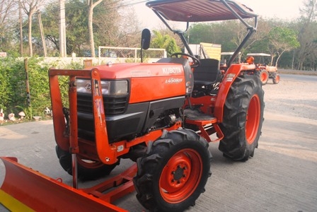 ขายรถไถ Kubota L 4508 DI (4WD) พร้อมดันหน้า+โรตารีช้าง1.8ม.