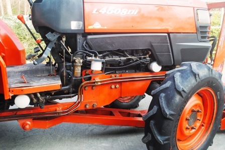ขายรถไถ Kubota L 4508 DI (4WD) พร้อมดันหน้า+โรตารีช้าง1.8ม.