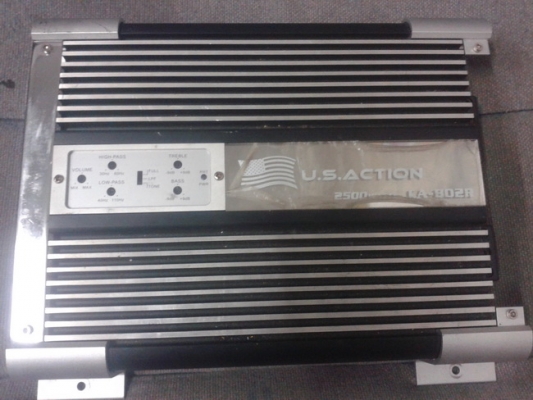 พาว์เวอร์แอมป์รถยนต์ 2500 วัตต์ 2 CH ครับ US ACTION เหลือ 1400 บาท