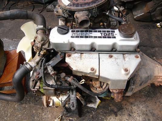 ขายเครื่องยนต์ดีเซลนิสสัน TD25 มีเลข