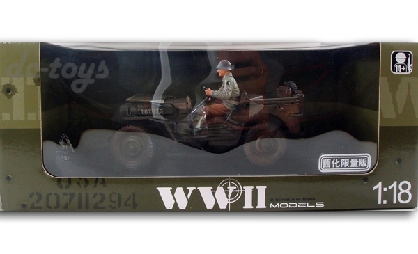 ขาย..โมเดลรถ Jeep Ford GPW ขนาด 1:18