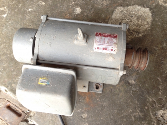 ขายมอเตอร์ Mitsubishi SCL-KR 3HP. 1450RPM. 220V ไฟบ้าน สภาพสวย วิ่งนิ่ม พร้อมใช้งาน