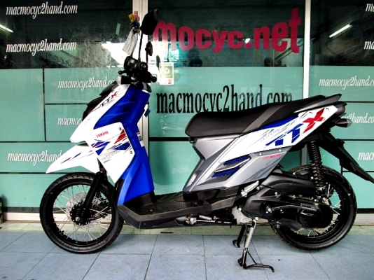 TTX สีน้ำเงินขาว รถดือน สิงหาคม ปี 2557 ใช้จริงแค่ 4 เดือนเท่านั้น ไมล์ 5 พันโล สภาพสวยๆ ของแถม 3รายการ 29900