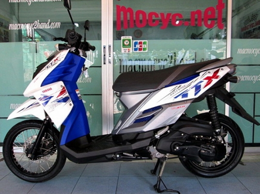 TTX สีน้ำเงินขาว รถดือน สิงหาคม ปี 2557 ใช้จริงแค่ 4 เดือนเท่านั้น ไมล์ 5 พันโล สภาพสวยๆ ของแถม 3รายการ 29900