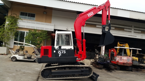 รถขุด IHI รุ่น 75F แทร็กเหล็ก มือสองญี่ปุ่น ขนาดเทียบเท่า การทำงาน PC60-5-  เครื่องยนต์ อีซูซุ ทำงานไว ปั้มนิ้วแล้ว สลักแน่น สอบถามได้ คับ มือถือ/LINE ID:0818753444