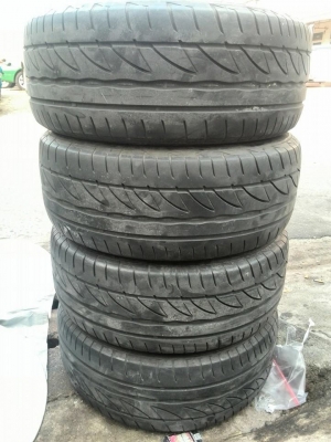 ขายยาง BRIDGESTONE RE002 205-55-16 ปี11 ดอกหนา เนื้อนิ่ม ชุดละ 4,400 บาท