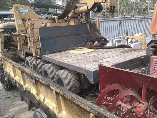 รถออกไปแล้วนะครับ ลูกค้าหนอกจอก กทมฯ- จัดให้ครบตามต้องการครับ รถบรรทุกติดเครน เครื่องปั่นไฟ และรถอเนกประสงค์ ตัด ย่อย พรวน กวาด