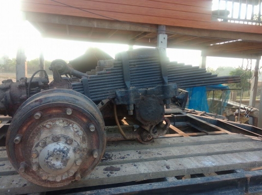 แท่นมิตรซู 2 เพา พร้อมแนบ  น๊อตล้อ 8 ตัว ของเก่าญี่ปุ่น  เก่าเก็บ สนิม แพงเบรกฟุ 2 ข้าง