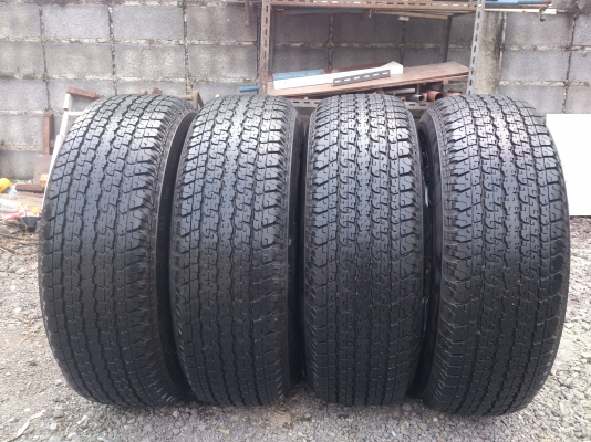 ขายแม็กTOYOTA  VIGO  CHAMP ขอบ16 พร้อมยางบริดสโตน 265/70R16  ยางสัปดาห์ที่28ปี12  ดอกยางนิ่มลึกไม่ร้าวไม่แตกลายดอกเต็ม จำนวน  1  ชุด พร้อมน๊อตแท้ 24  ตัว