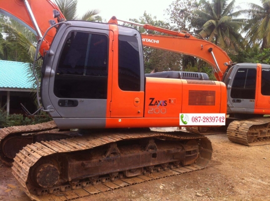 ขายรถแบคโฮ 2 คัน HITACHI ZX 200-1