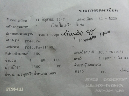 ขายด่วน รถบรรทุก 6 ล้อ HINO MEGA 150 แรงEURO-2  รถห้างแท้ สภาพเดิมๆสวย พร้อมใช้สุดๆ ราคาสุดคุ้ม
