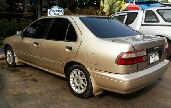 Nissan sunny super saloon 1.6 ปี 2000 เกียร์ออโต้ ติดแก๊ส lpg เครื่องดี ไม่มีปัญหาความร้อน เกียร์เปลี่ยนนิ่มนวล ช่วงล่างเเน่นปึ้ก แอร์หนาว ภายในเบาะหนังลายไม้ ไฟตัดหมอก ดิกส์ 4 ล้อ ระบบเบรค abs เซ็นทรัลล็อค กระจกไฟฟ้า ปรับและพับไฟฟ้า สีสันสวยงาม มีประกัน