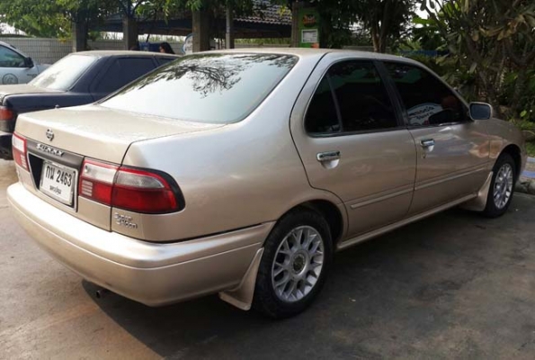 Nissan sunny super saloon 1.6 ปี 2000 เกียร์ออโต้ ติดแก๊ส lpg เครื่องดี ไม่มีปัญหาความร้อน เกียร์เปลี่ยนนิ่มนวล ช่วงล่างเเน่นปึ้ก แอร์หนาว ภายในเบาะหนังลายไม้ ไฟตัดหมอก ดิกส์ 4 ล้อ ระบบเบรค abs เซ็นทรัลล็อค กระจกไฟฟ้า ปรับและพับไฟฟ้า สีสันสวยงาม มีประกัน