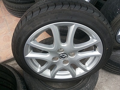 ขายล้อแม็กซ์ Mazda 2 Sport Top 16 ยาง195/45/16 ปี 12 4 ล้อ ขายล้อแม็กซ์ Mazda 2 Sport Top 16 ยาง195/45/16 ปี 12 4 ล้อ