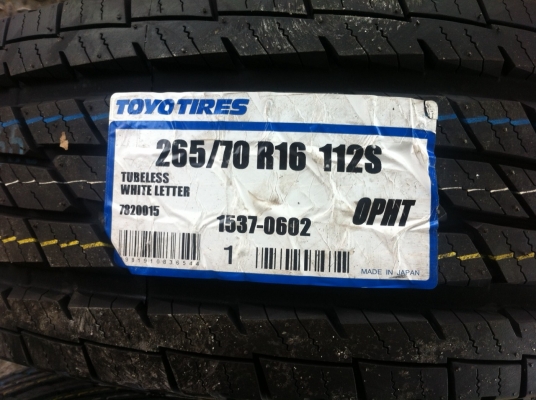 ขายยางTOYO OPEN COUNTRY H/T 265/70R16 ขายยางTOYO OPEN COUNTRY H/T 265/70R16