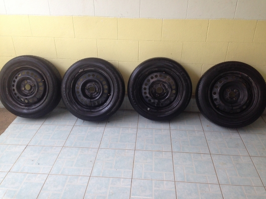 ขายยางเดิม 175/65/r15 ปี13 ติดล้อกะทะ เปิด2000