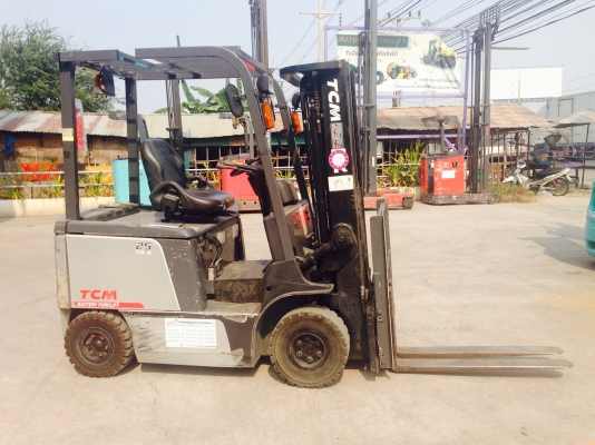 ขายรถโฟล์คลิฟท์ TCM ไฟฟ้านั่งขับ 2.5 ตัน เสาสูง 4.35 เมตร(1420)