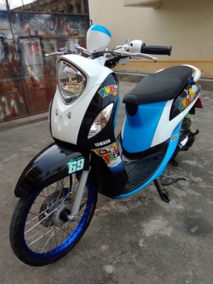 All New Fino FI ลายแฟชั่น รถปี57 (รถ10เดือน )เครื่องเดิมๆแต่งลงล้อ มาราคาเร้าๆครับ