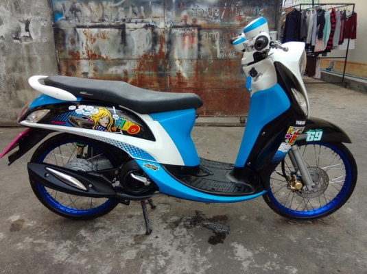 All New Fino FI ลายแฟชั่น รถปี57 (รถ10เดือน )เครื่องเดิมๆแต่งลงล้อ มาราคาเร้าๆครับ