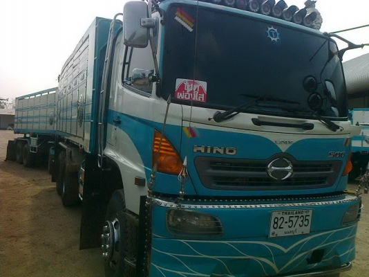 ขายhino 500ปี53  380แรงดั้มแม่ลูกลูก3คาน