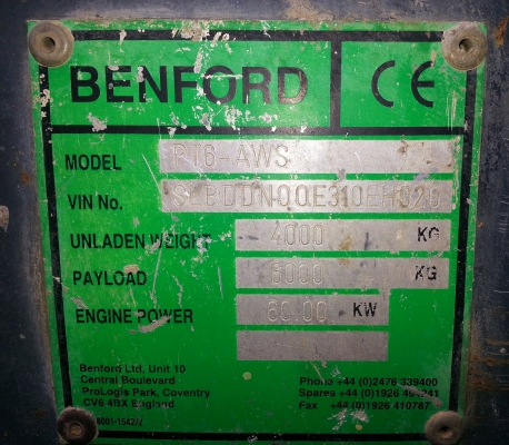 ขายรถดั๊มเปอร์ (DUMPER) BENFORD 6 ตัน สภาพดี