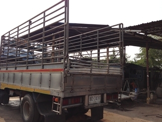 ขายNPR 120 รถห้างเกียร์สั้นกระบะคาโก้ข้างปิเนียม