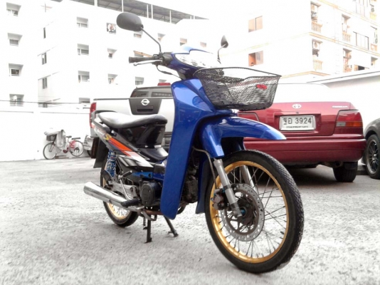 ขออนุญาติขาย  HONDA WAVE 100S สีน้ำเงินดำ สตาร์ทเท้า