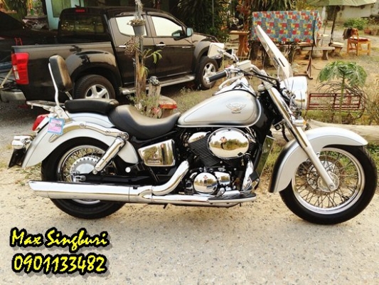 แม็กสิงห์บุรี//HONDA SHADOW CLASSIC ปี2006 กุญแจชิพ สภาพสวยสุดๆ ทะเบียนแท้โอนขนส่ง 215000ด่วน