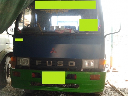 เทเลอร์บรรทุกรถเกี่ยว FUSO 195 HP(เตี้ย) ยาง 825-16 ใหม่ 10 เส้น  2 เพลา