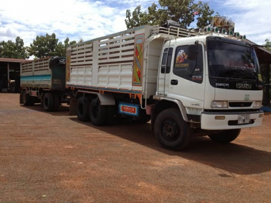 ขายรถพ่วง 18 ล้อ 2 เพลา ดั้ม แม-ลูก กระบะเหล็ก ISUZU DECA 270 ยูโรวัน ปี.44-45 สภาพสวย ใช้งานอยู่
