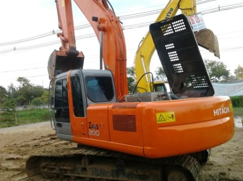 ขายรถแบคโฮ  ยี่ห้อ  HITACHI  ZX 200  ญี่ปุ่น เอกสารเล่มทะเบียน