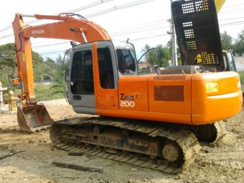 ขายรถแบคโฮ  ยี่ห้อ  HITACHI  ZX 200  ญี่ปุ่น เอกสารเล่มทะเบียน