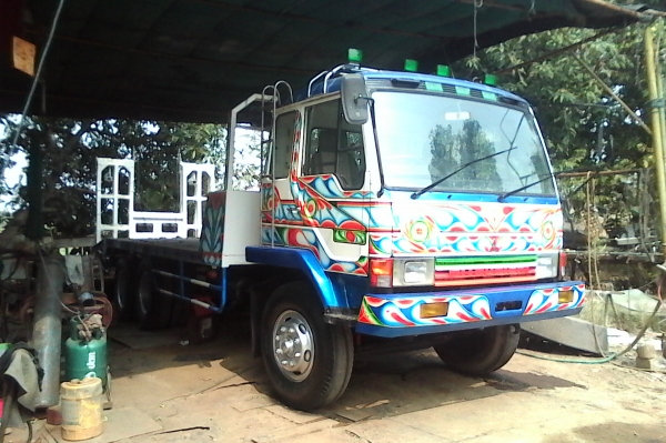 ขายเทเลอร์บรรทุกรถเกี่ยวไอ้หลงMA 6D15เทอโบอินเตอร์ 2เพลาสวยๆ ราคา780000ต่อรอง