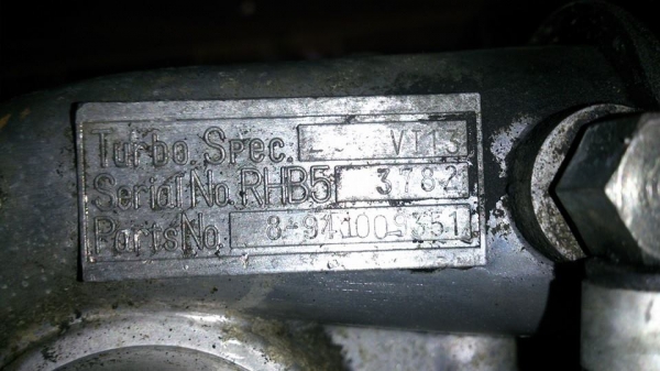 เทอร์โบ IHI RHB5 เทอร์โบ IHI RHB5