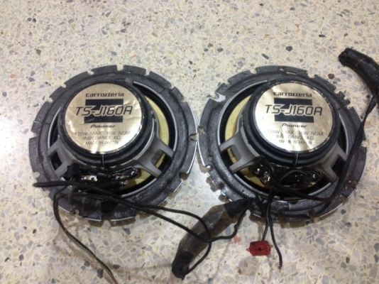 ลำโพง6นิ้ว2ทาง PIONEER TS J 160A ของเก่าญี่ปุ่นสภาพสวย