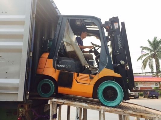ขายฟอร์คลิฟต์ TOYOTA 42-7FG18 ใช้งานได้ 2 ระบบ GASOLINE/LPG  ( Specs Japan ) SIDE SHIP , เกียร์ AT , เดิมแท้จากญี่ปุ่น !!!!