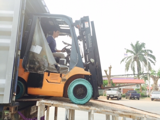 ขายฟอร์คลิฟต์ TOYOTA 42-7FG18 ใช้งานได้ 2 ระบบ GASOLINE/LPG  ( Specs Japan ) SIDE SHIP , เกียร์ AT , เดิมแท้จากญี่ปุ่น !!!!