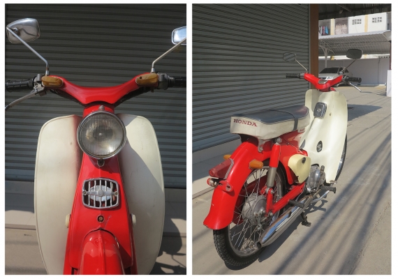 Honda C100 ไฟตก สีแดงๆ Honda C100 ไฟตก สีแดงๆ