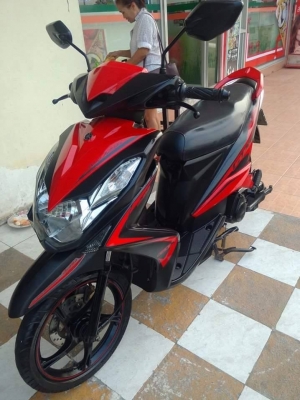 Mio 125 i GTX ปี 2556 สีดำแดง (ล้อแม็กซ์แท้) ตัวท๊อป รถสวยเท่ห์มากๆ
