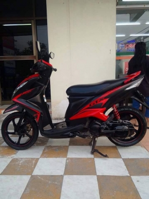 Mio 125 i GTX ปี 2556 สีดำแดง (ล้อแม็กซ์แท้) ตัวท๊อป รถสวยเท่ห์มากๆ
