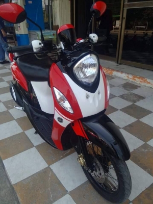 รุ่นใหม่ล่าสุด Yamaha Fino FI ปี 2557 รถ 10 เดือน ลาย Sport รถสวยวิ๊ง ประหยัดน้ำมัน