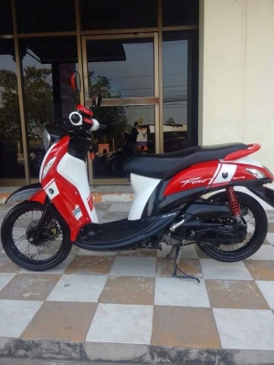 รุ่นใหม่ล่าสุด Yamaha Fino FI ปี 2557 รถ 10 เดือน ลาย Sport รถสวยวิ๊ง ประหยัดน้ำมัน