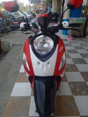 รุ่นใหม่ล่าสุด Yamaha Fino FI ปี 2557 รถ 10 เดือน ลาย Sport รถสวยวิ๊ง ประหยัดน้ำมัน