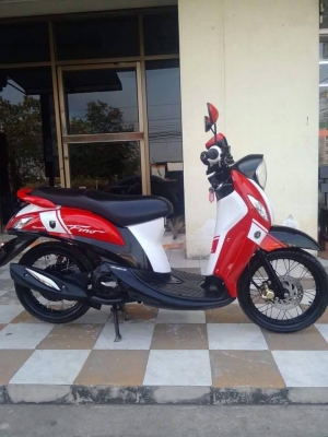 รุ่นใหม่ล่าสุด Yamaha Fino FI ปี 2557 รถ 10 เดือน ลาย Sport รถสวยวิ๊ง ประหยัดน้ำมัน