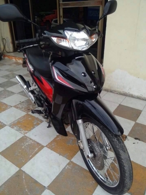 Wave 110 i สีดำแดง ปี 2556 รถสวยสภาพดีมาก คงทนต่อการใช้งาน ประหยัดน้ำมัน