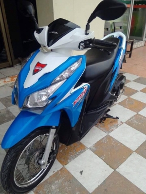 รุ่นใหม่ล่าสุด Click 125i สีน้ำเงิน ขาว รุ่น Tune up รถสวยวิ๊ง ประหยัดน้ำมัน