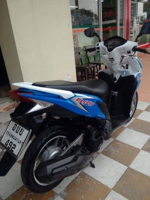 รุ่นใหม่ล่าสุด Click 125i สีน้ำเงิน ขาว รุ่น Tune up รถสวยวิ๊ง ประหยัดน้ำมัน