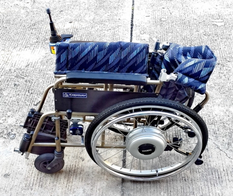 ขายวีลแชร์ไฟฟ้าแบบพับได้ YAMAHA สินค้าเพิ่งมาจากญี่ปุ่น